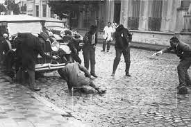 Reconstrucción del atentado contra el presidente Hipólito Yrigoyen, 1929